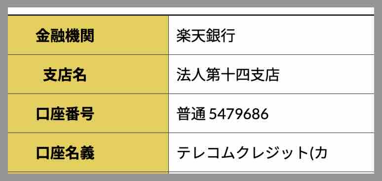 R32の振込先口座名義を調べた結果